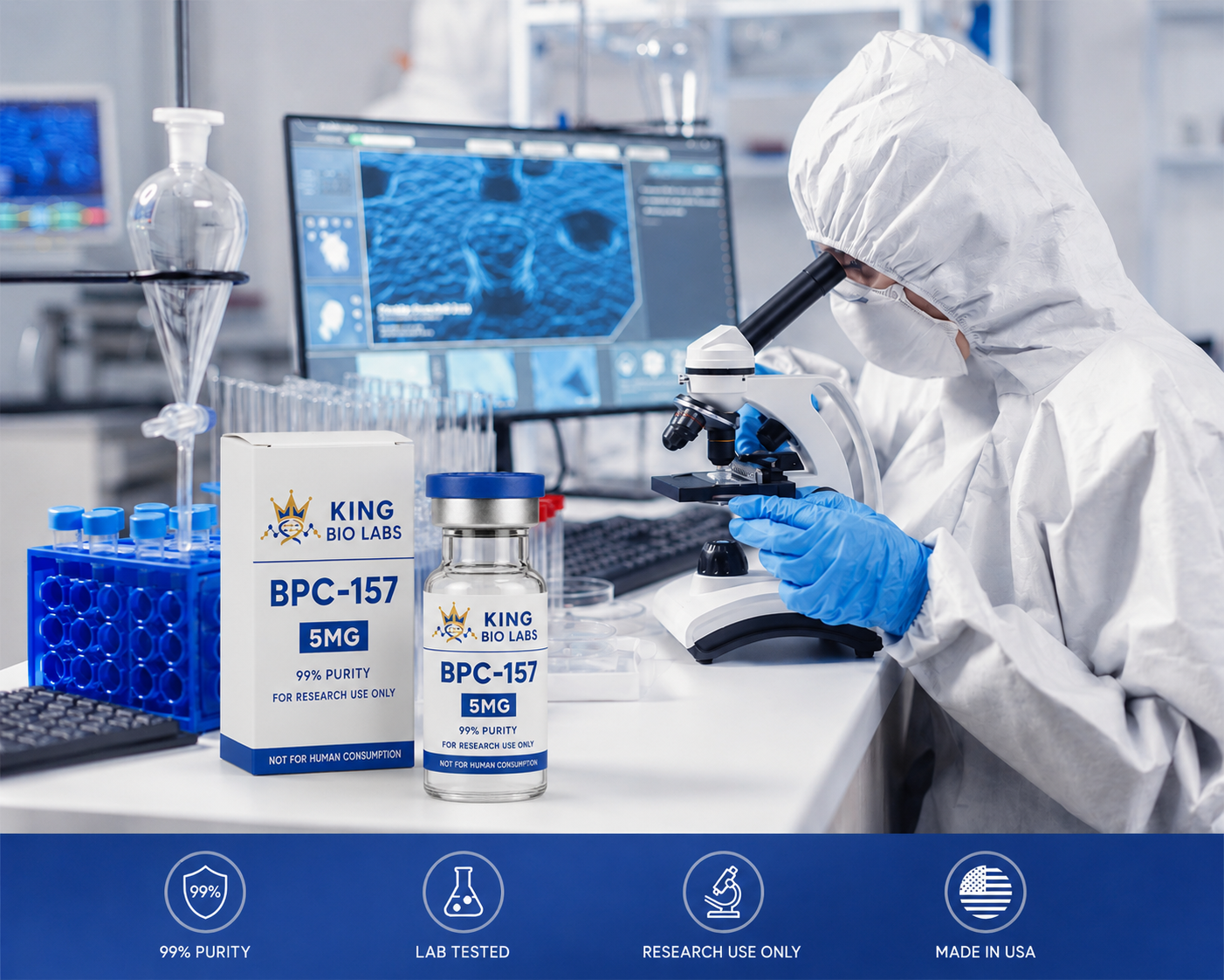 King Bio Labs research vial